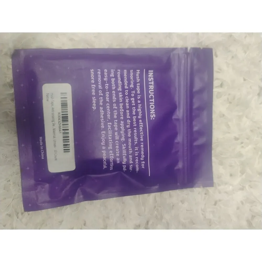 HUSH TAPE Snore Reducing Mouth Tape. Gental Adhesion.